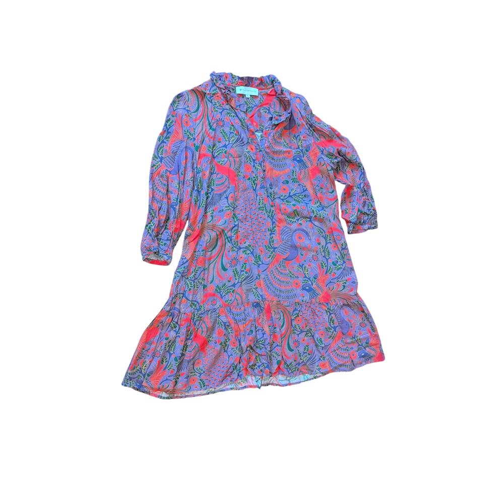 Tuckernuck Pink and Purple Floral-Print Mini Dress
